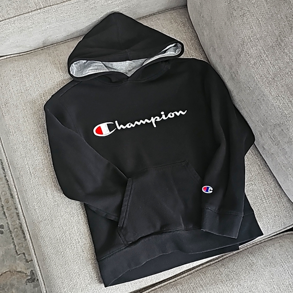 Champion Signature Fleece Pullover Hoodie Youth Size M